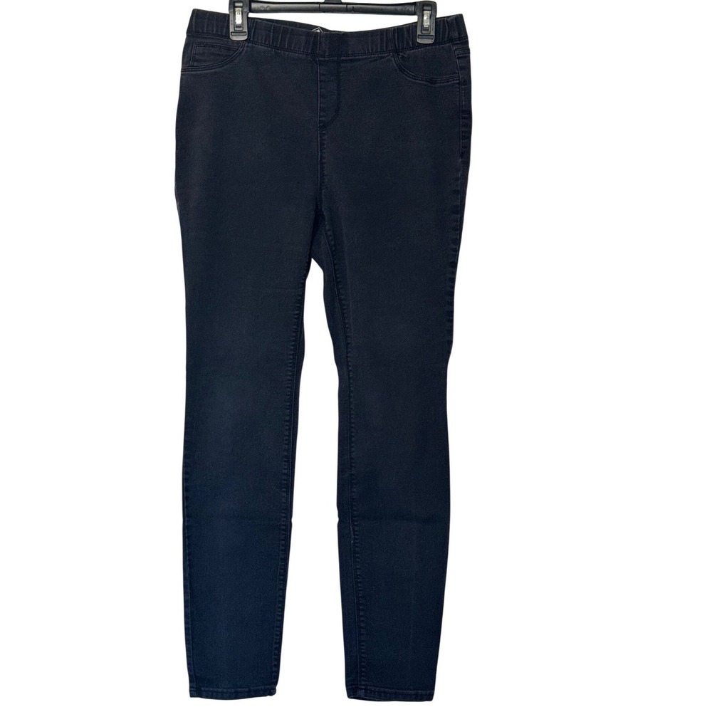 St. John's Bay Jeggings Black Skinny Leg High Rise Women 10T